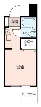 晴嵐マンション(ワンルーム/4階)の間取り写真