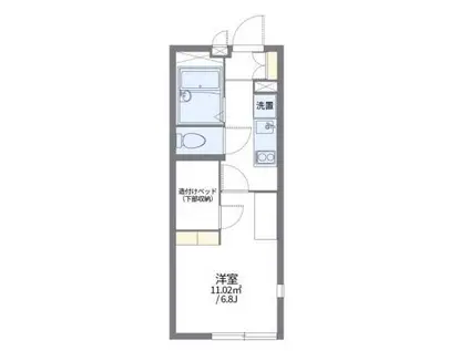 レオパレスプリマベーラ荻窪(1K/2階)の間取り写真