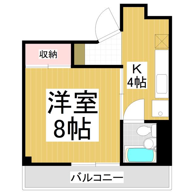 嶋太ビル(1K/3階)の間取り写真
