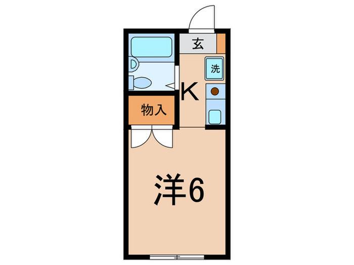 ニューライフピア(ワンルーム/1階)の間取り写真