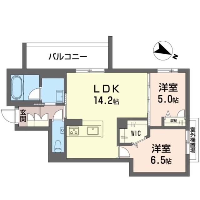 フォレスト(2LDK/3階)の間取り写真