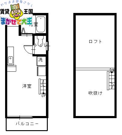ARK HILLS KOSHIMA(ワンルーム/1階)の間取り写真