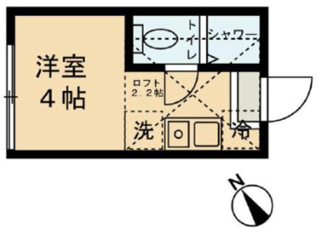 グランドボックス大泉学園(ワンルーム/2階)の間取り写真