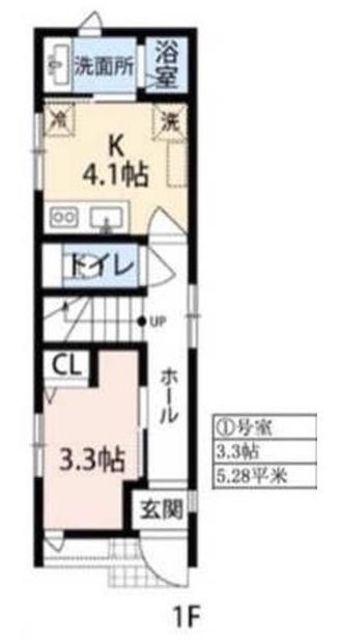 マイハウス(1K/1階)の間取り写真