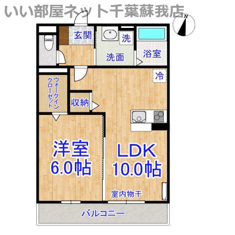 メゾンプレール(1LDK/3階)の間取り写真