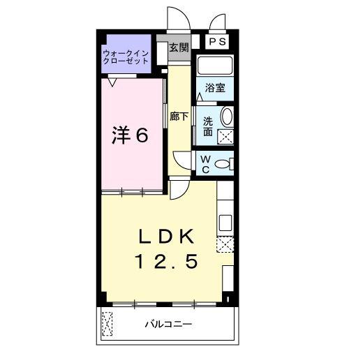 マリーエン・ケーファー澤岻(1LDK/3階)の間取り写真