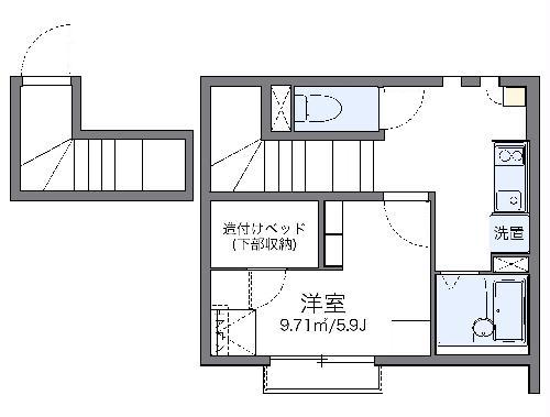 レオネクスト真畔町(1K/2階)の間取り写真