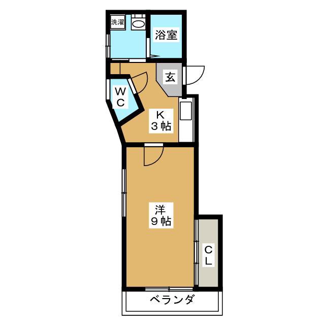 ベイホーム12(1K/2階)の間取り写真