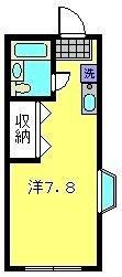 アレクス希望ヶ丘(ワンルーム/1階)の間取り写真