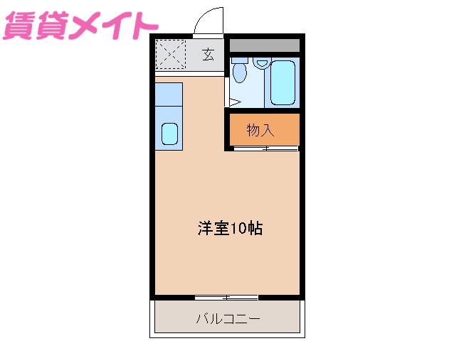 メゾン松宮(ワンルーム/1階)の間取り写真