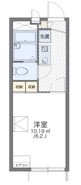 レオパレスOSAWA(1K/1階)の間取り写真