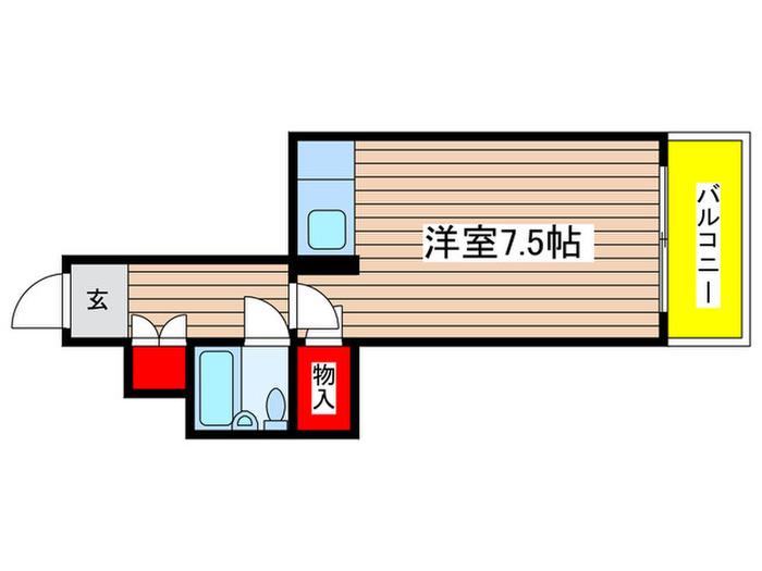 チサンマンション桜通久屋(ワンルーム/3階)の間取り写真