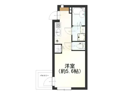 VILLA F&F(ワンルーム/2階)の間取り写真