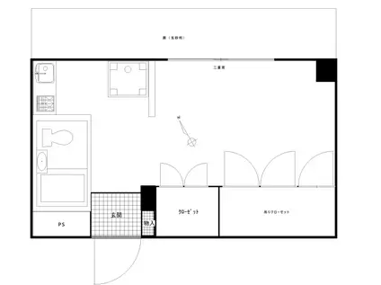 スワエン大崎(ワンルーム/1階)の間取り写真
