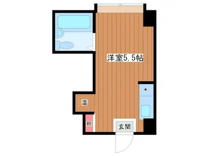 グランドハイツ蒲生(ワンルーム/2階)の間取り写真