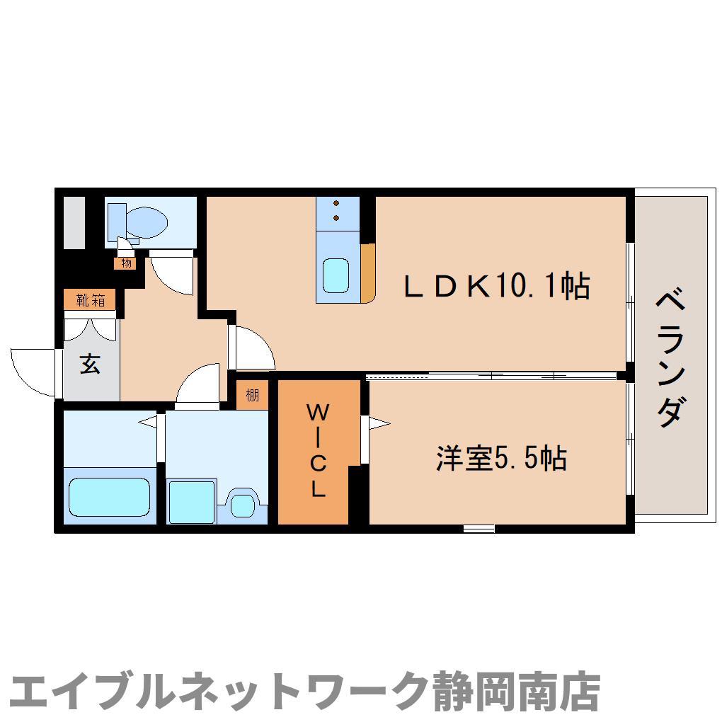 サニーリヴK(1LDK/3階)の間取り写真