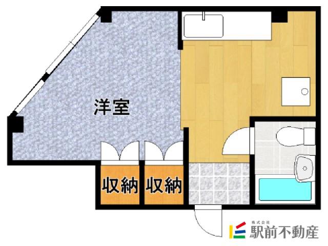 塚本ビル(1K/3階)の間取り写真
