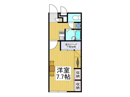 レオパレスノヴェル(1K/1階)の間取り写真