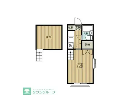 グレイスコート(1K/2階)の間取り写真