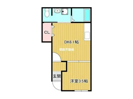 MYSIGHEM(1DK/1階)の間取り写真