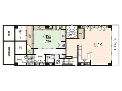 THE GARDEN PLACE OTEMACHI(1LDK/5階)の間取り写真