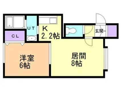 シーステージ(1LDK/2階)の間取り写真