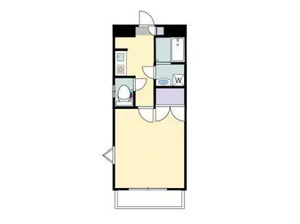 カルム・アビタシオン(1K/3階)の間取り写真