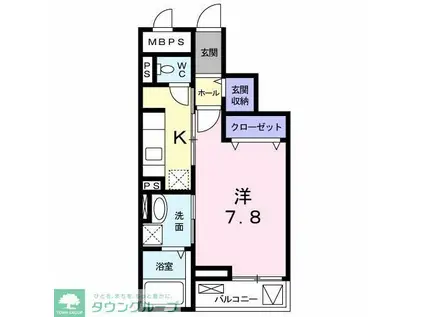 エンペラーズ・ハウス(1K/3階)の間取り写真