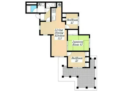 レジデンス清末5(3LDK/5階)の間取り写真