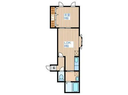 MIUCOBLD01(1LDK/3階)の間取り写真