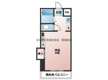 イーストウッド(ワンルーム/6階)の間取り写真