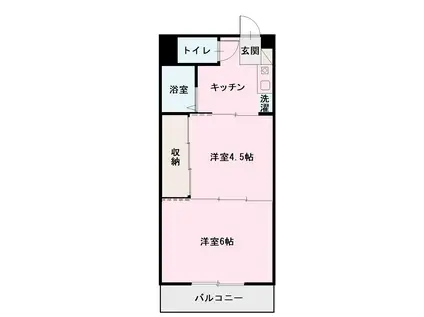 S・S2001(2K/3階)の間取り写真