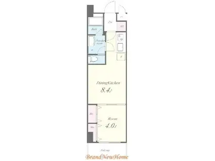 LUVIAS堺(1LDK/7階)の間取り写真