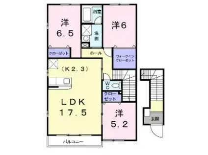 パインズ・ステージ(3LDK/2階)の間取り写真