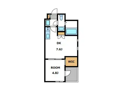 AVENIR DAIZAWA(1DK/1階)の間取り写真