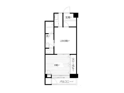 ウィスタリアマンション板橋志村(1LDK/4階)の間取り写真