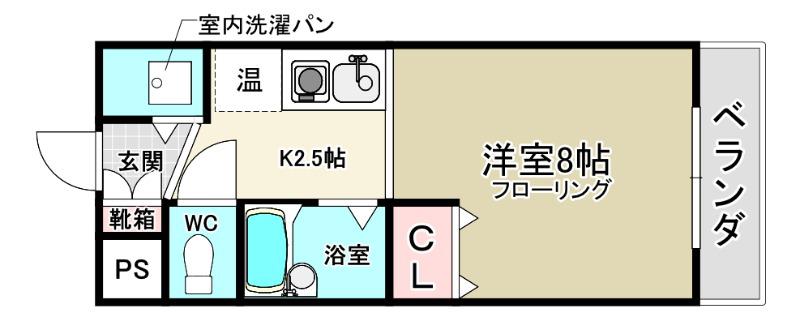 FOREST HILL II(1K/4階)の間取り写真