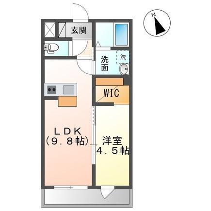 みつばつつじ(1LDK/2階)の間取り写真