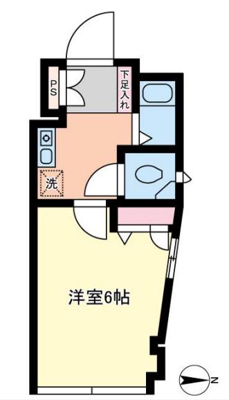 エイビル(1K/3階)の間取り写真