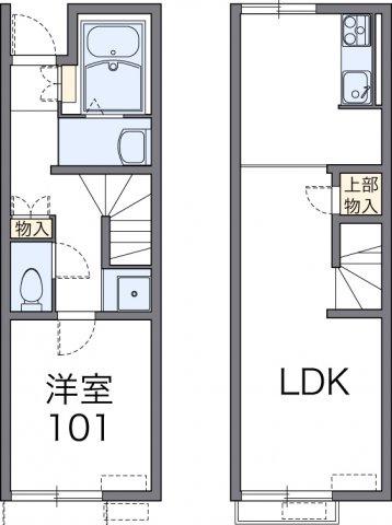 レオネクストイレブン(1LDK/1階)の間取り写真