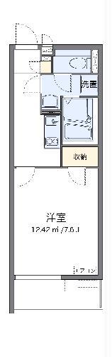 クレイノTATEISHI(1K/1階)の間取り写真