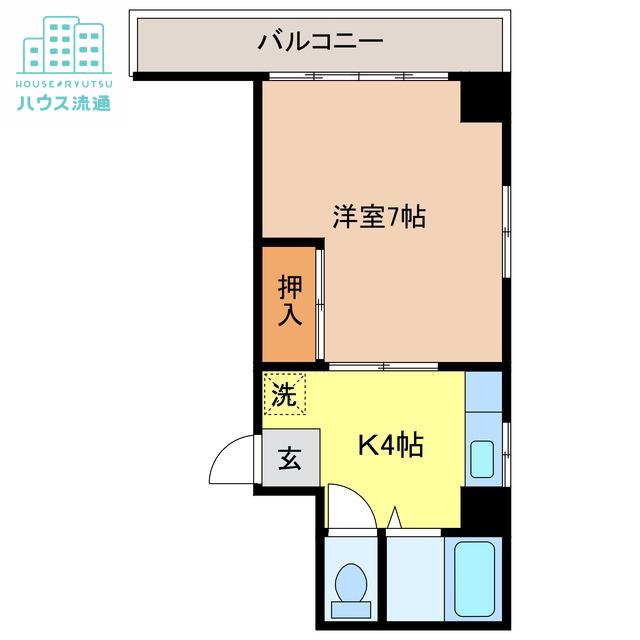 セントラルハイツ酒井(1K/5階)の間取り写真