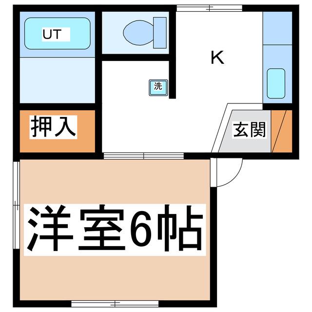 ドレミファ荘(1K/2階)の間取り写真