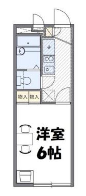 レオパレスコンパートメントII(1K/1階)の間取り写真