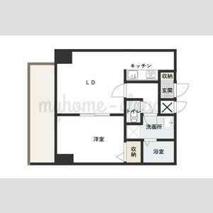LENNON TERRAZA6-3(1LDK/9階)の間取り写真