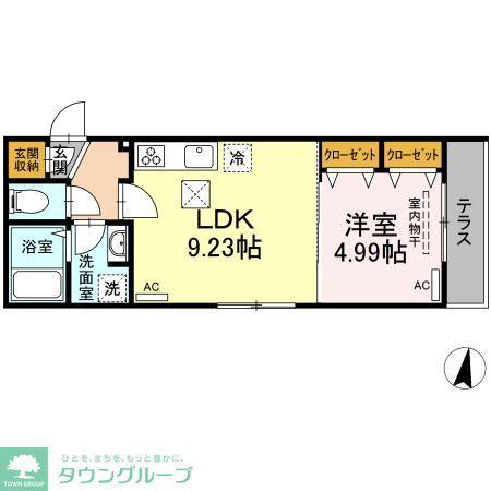 アナシエ徳丸(1LDK/3階)の間取り写真