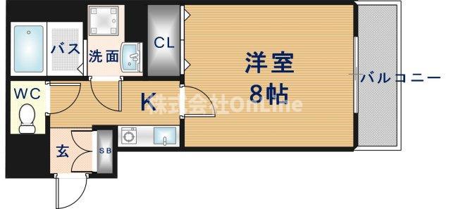 朝風マンション2番館(1K/3階)の間取り写真