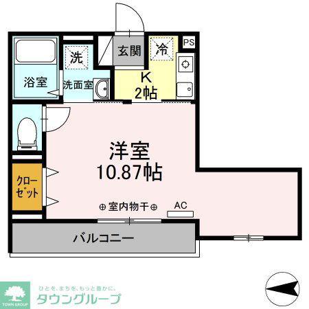 COMFORT YUUYA(1K/2階)の間取り写真