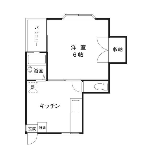 第7コーポ大栄(1DK/3階)の間取り写真