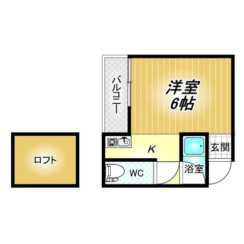 INTER SPACE MATUMOTO(ワンルーム/3階)の間取り写真